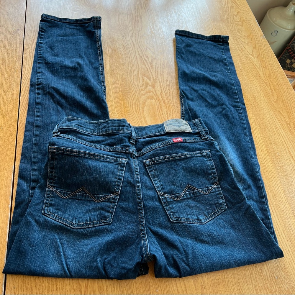 Wrangler Slim Straight Mens Jeans 30x32 Dark Wash Denim 92SSWRV